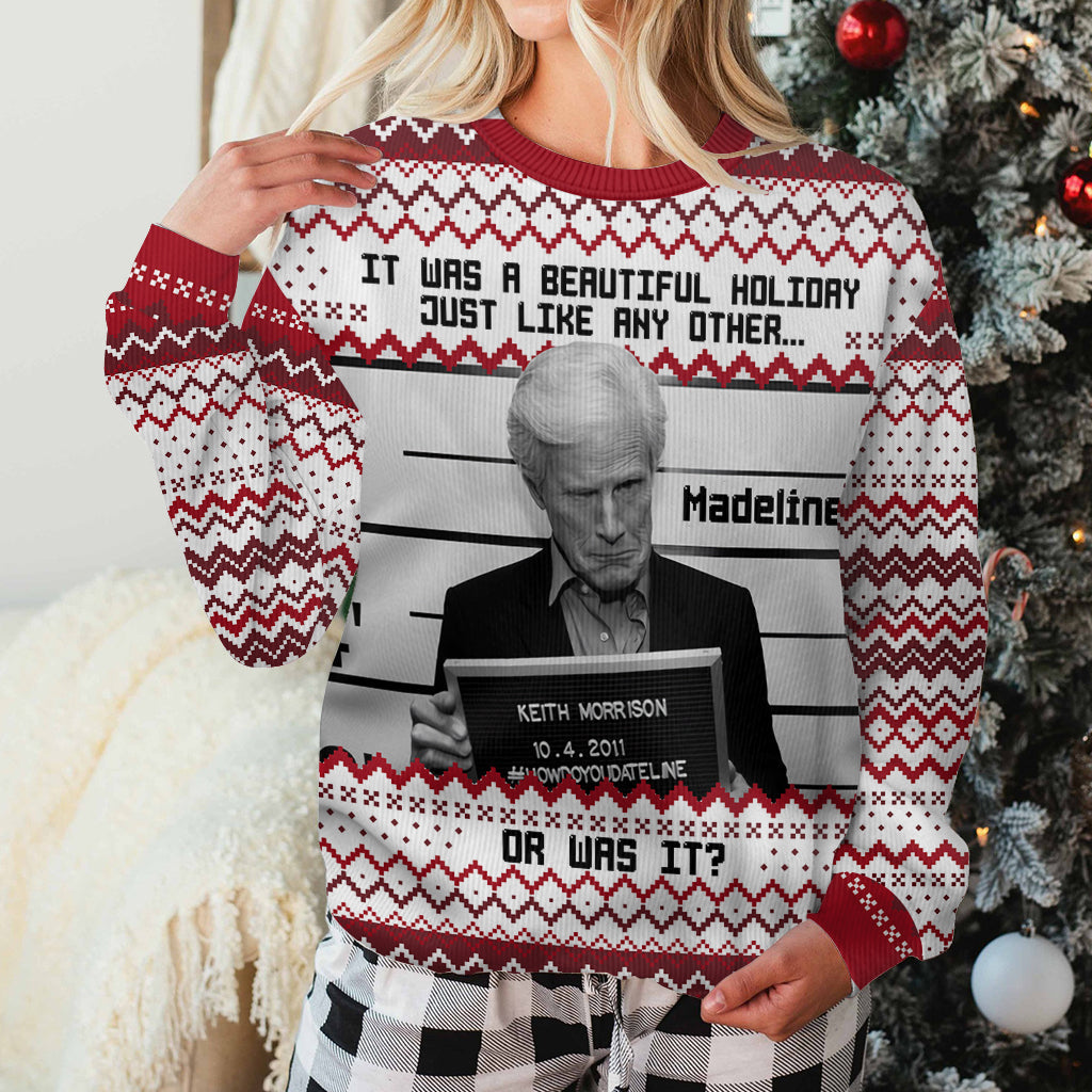 Personalized Holiday Ugly Sweater Custom Name Gift Idea