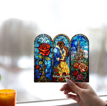Load image into Gallery viewer, Personalized Beauty and the Beast Suncatcher Ornament Gift
