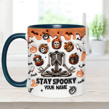 Load image into Gallery viewer, Personalized Stay Spooky Accent Mug Custom Name Gift
