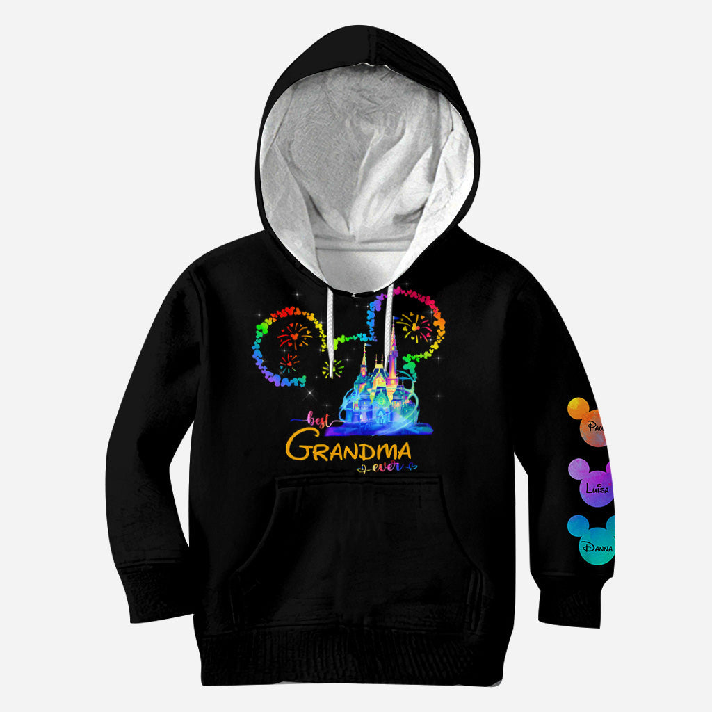 Personalized Colorful Mouse Ear All Over Shirt Gift for Grandma
