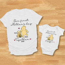 Load image into Gallery viewer, Personalized Mouse T-shirt and Baby Onesie for First Mother's Day Gift
