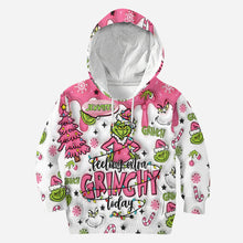 Load image into Gallery viewer, Personalized Grinchy Hoodie and Leggings Set for Christmas Gift
