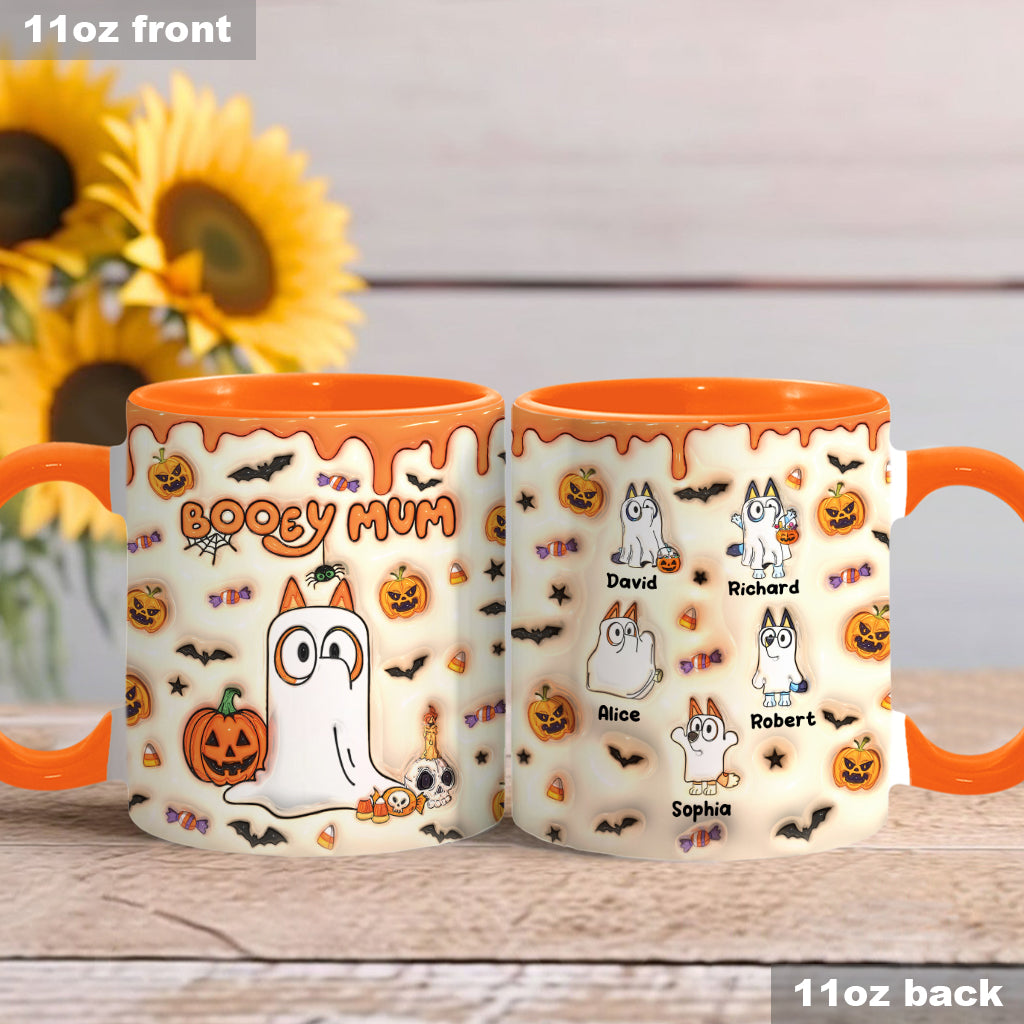 Personalized Booey Mum Accent Mug Custom Name Gift for Mom