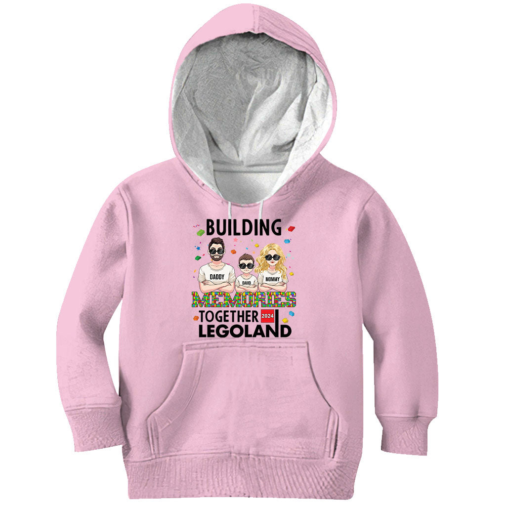 Personalized Family T-Shirt and Hoodie with Custom Names Gift