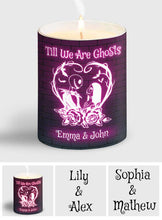 Load image into Gallery viewer, Personalized Till We Are Ghosts Candle with Wooden Lid for Couples

