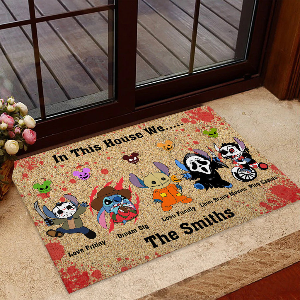 Personalized Doormat In This House Ohana Family Gift