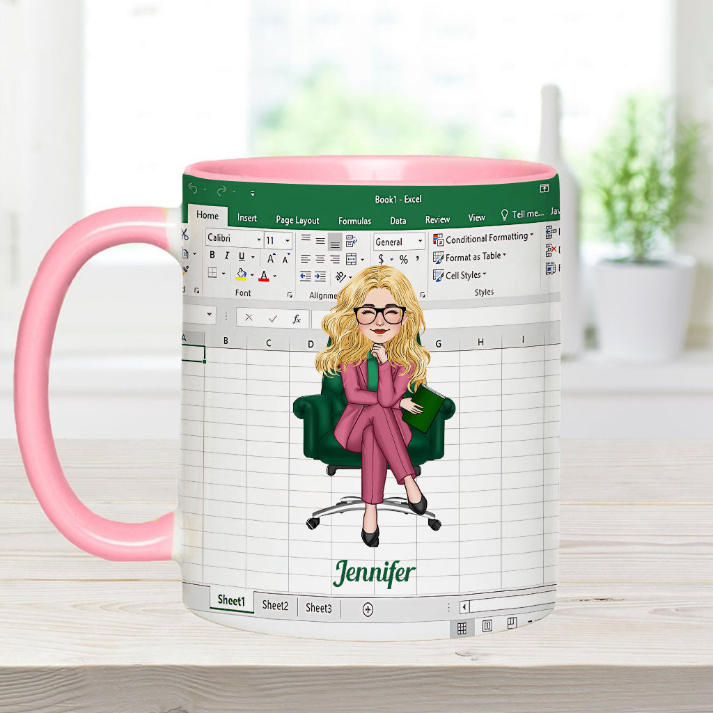 Personalized Accent Mug Custom Colleague Gift with Name