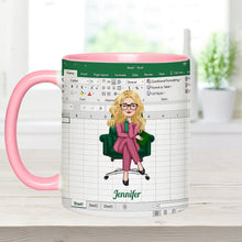 Load image into Gallery viewer, Personalized Accent Mug Custom Colleague Gift with Name
