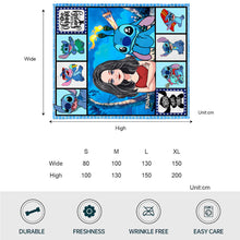 Load image into Gallery viewer, Personalized Ohana Blanket Custom Family Gift Soft Flannel
