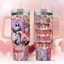 Load image into Gallery viewer, Personalized Tumbler With Handle for Couples | Unique Gift Idea
