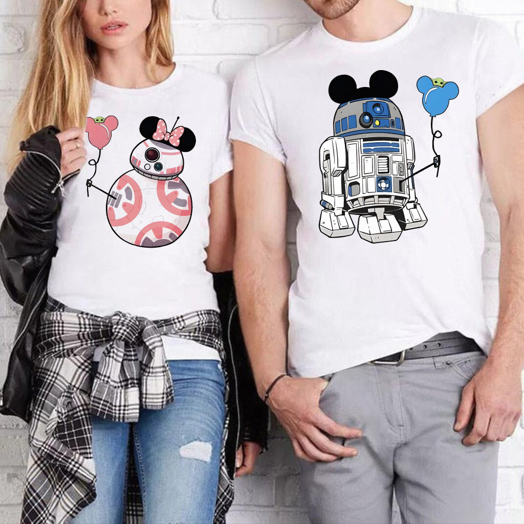 Personalized Couple T-shirts with Character Design | Custom Gift Idea