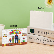 Load image into Gallery viewer, Personalized Super Dad Building Brick Custom Name Gift for Father's Day
