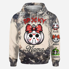 Load image into Gallery viewer, Personalized Spooky Mama All Over Shirt for Mom | Custom Name Gift
