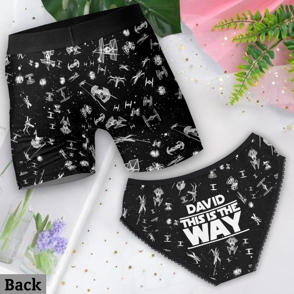 Custom Couples Briefs and Boxer Shorts Personalized Gift for Anniversary