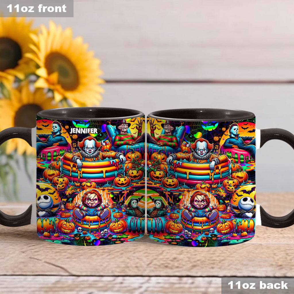 Personalized Halloween Accent Mug Custom Name Unique Gift