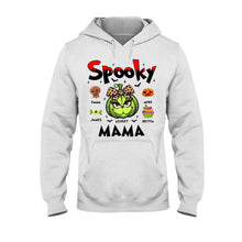 Load image into Gallery viewer, Personalized Spooky Mama T-shirt &amp; Hoodie for Halloween Gift
