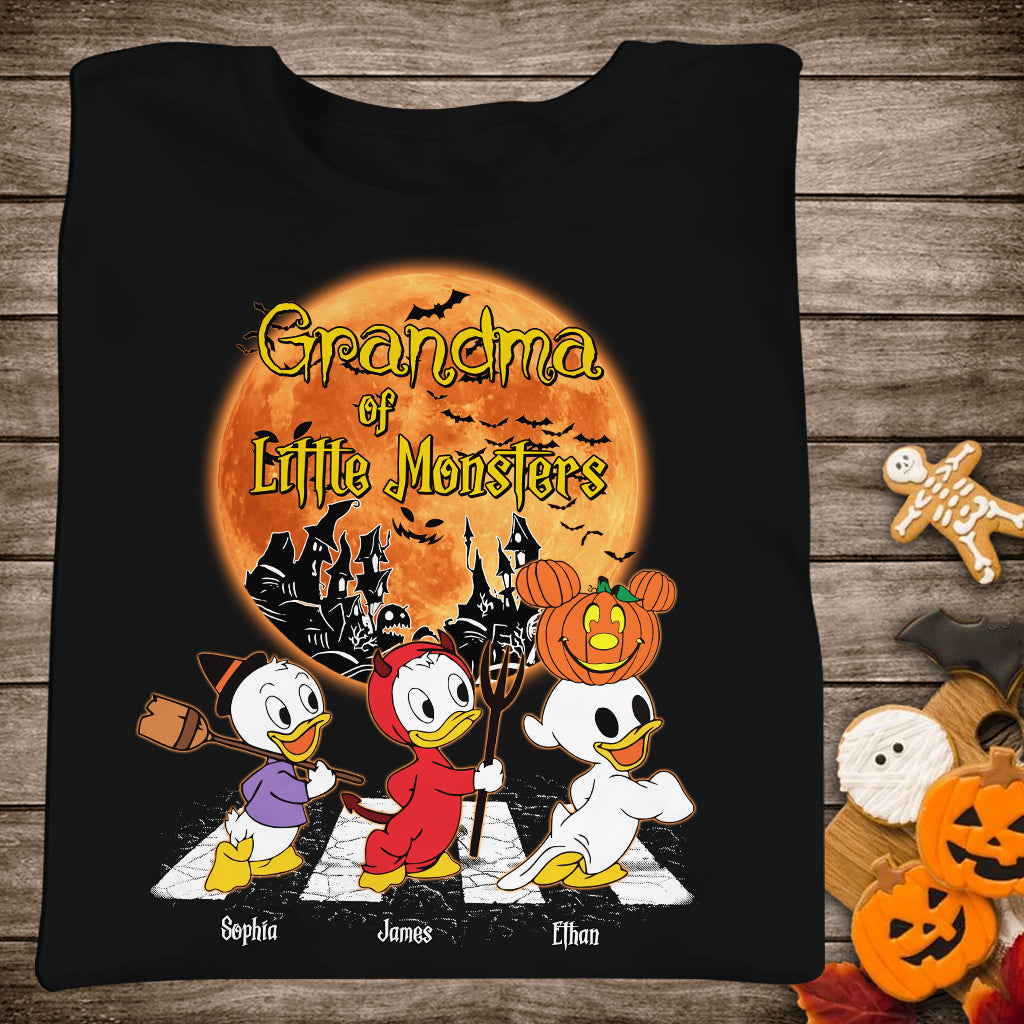 Personalized Grandma Of Little Monsters T-shirt & Hoodie for Halloween Gift