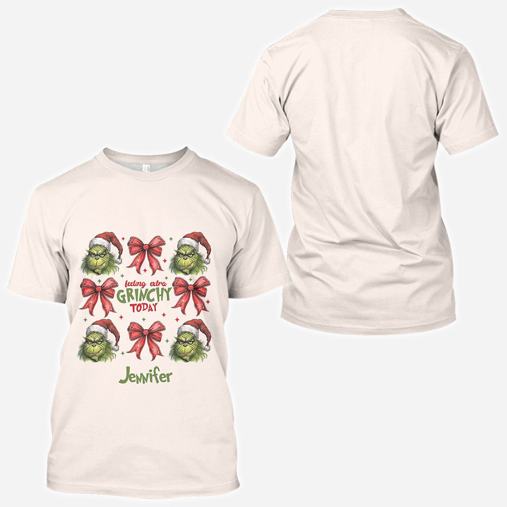 Personalized Grinch All-Over Shirt Custom Name Christmas Gift