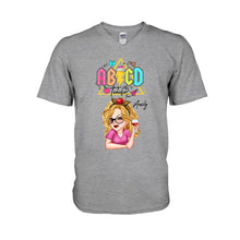 Load image into Gallery viewer, Personalized Teacher T-shirt &amp; Hoodie Custom Name Gift for Teacher

