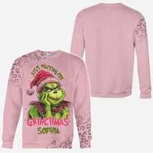 Load image into Gallery viewer, Personalized Grinch Christmas All Over Shirt for Kids with Custom Name

