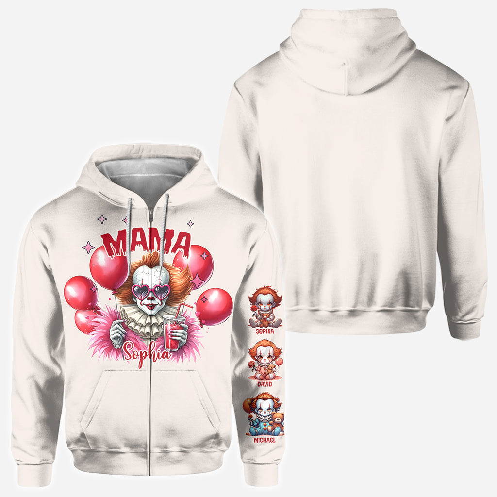 Personalized Scary Mama All Over Shirt Custom Name Gift
