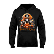 Load image into Gallery viewer, Personalized Halloween T-shirt &amp; Hoodie with Spooky Design
