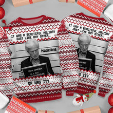 Load image into Gallery viewer, Personalized Holiday Ugly Sweater Custom Name Gift Idea
