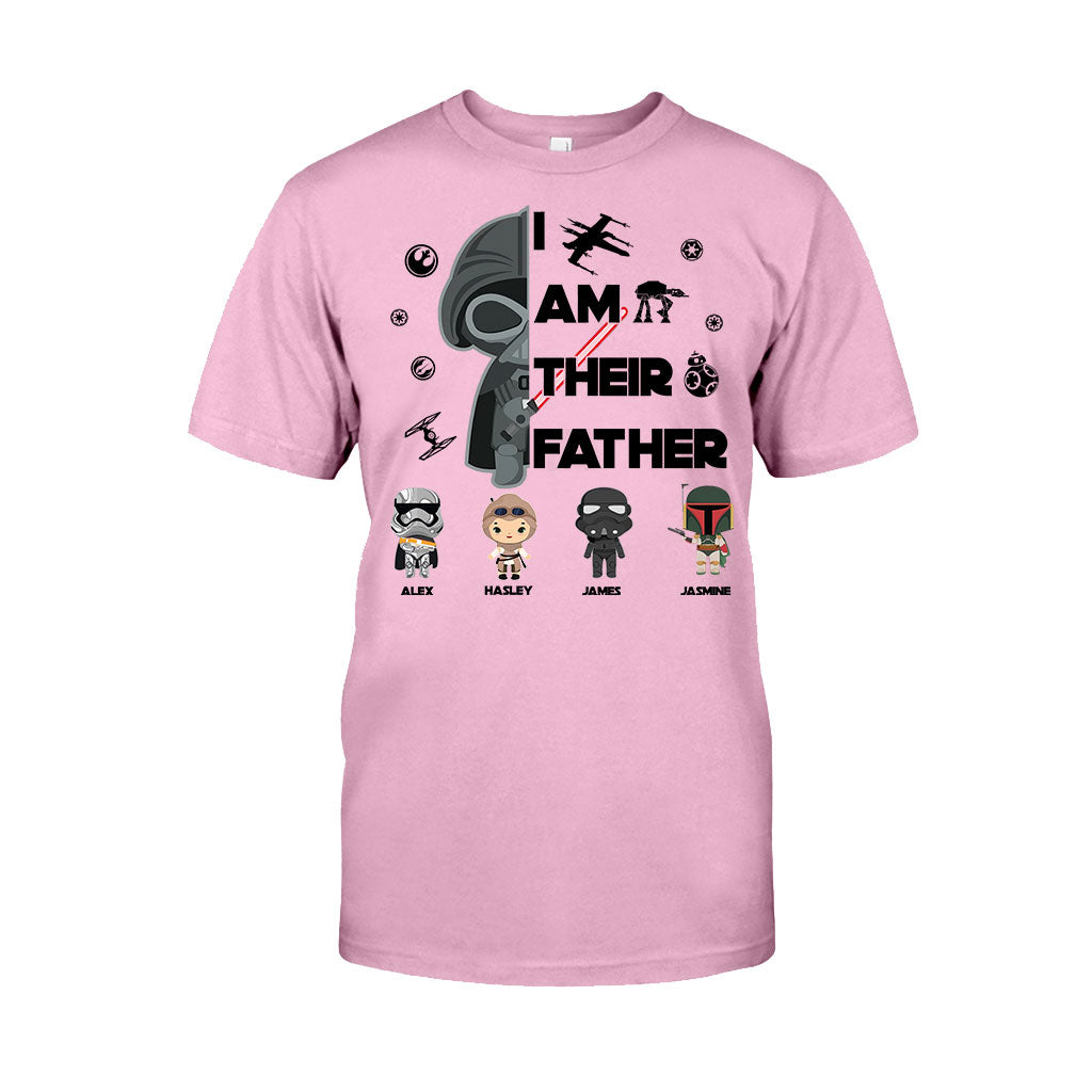 Personalized Star Wars T-Shirt & Hoodie Gift for Dad | Custom Names
