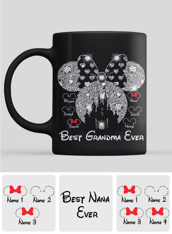 Personalized Best Grandma Ever Mouse Mug Custom Name Gift