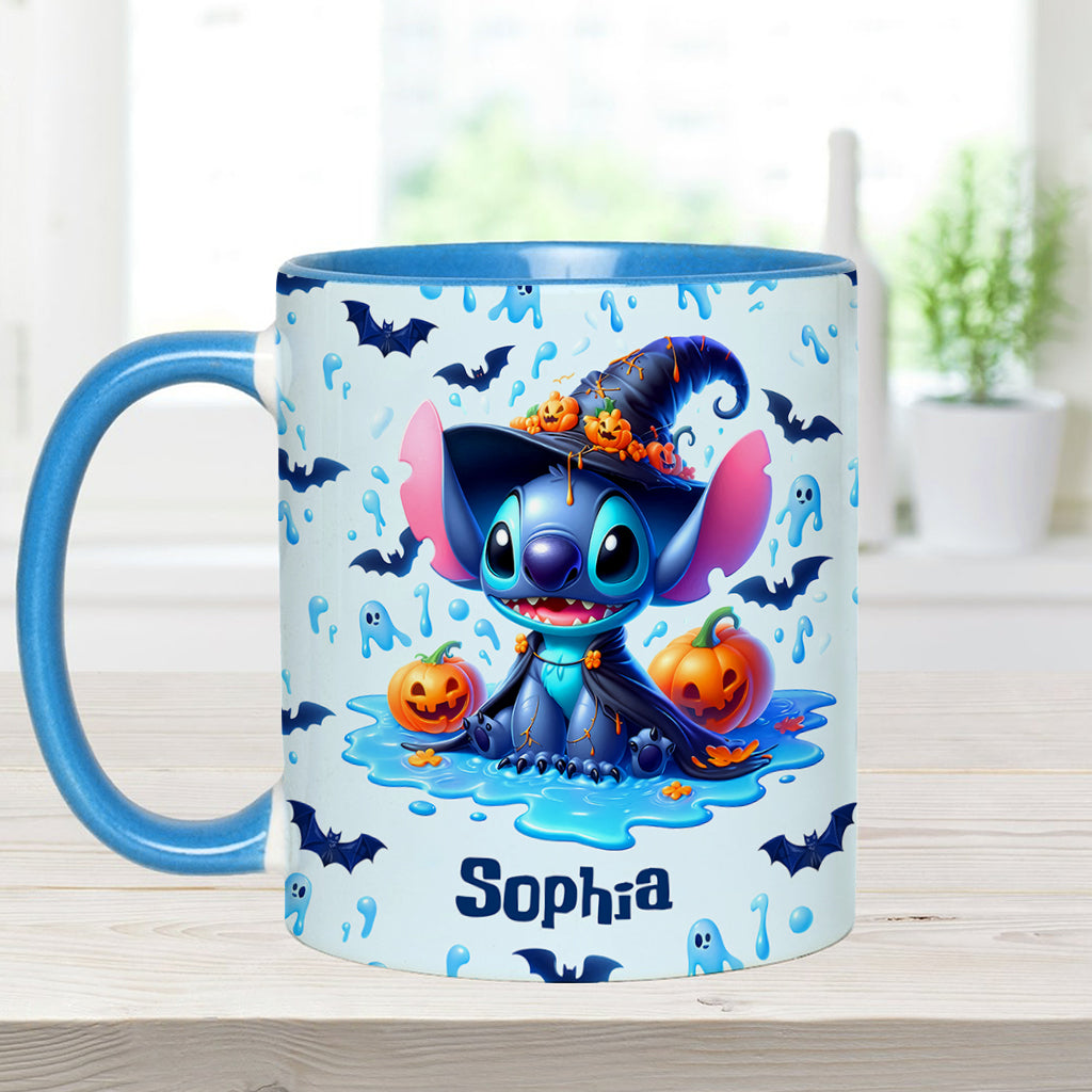 Personalized Halloween Ohana Accent Mug with Custom Name