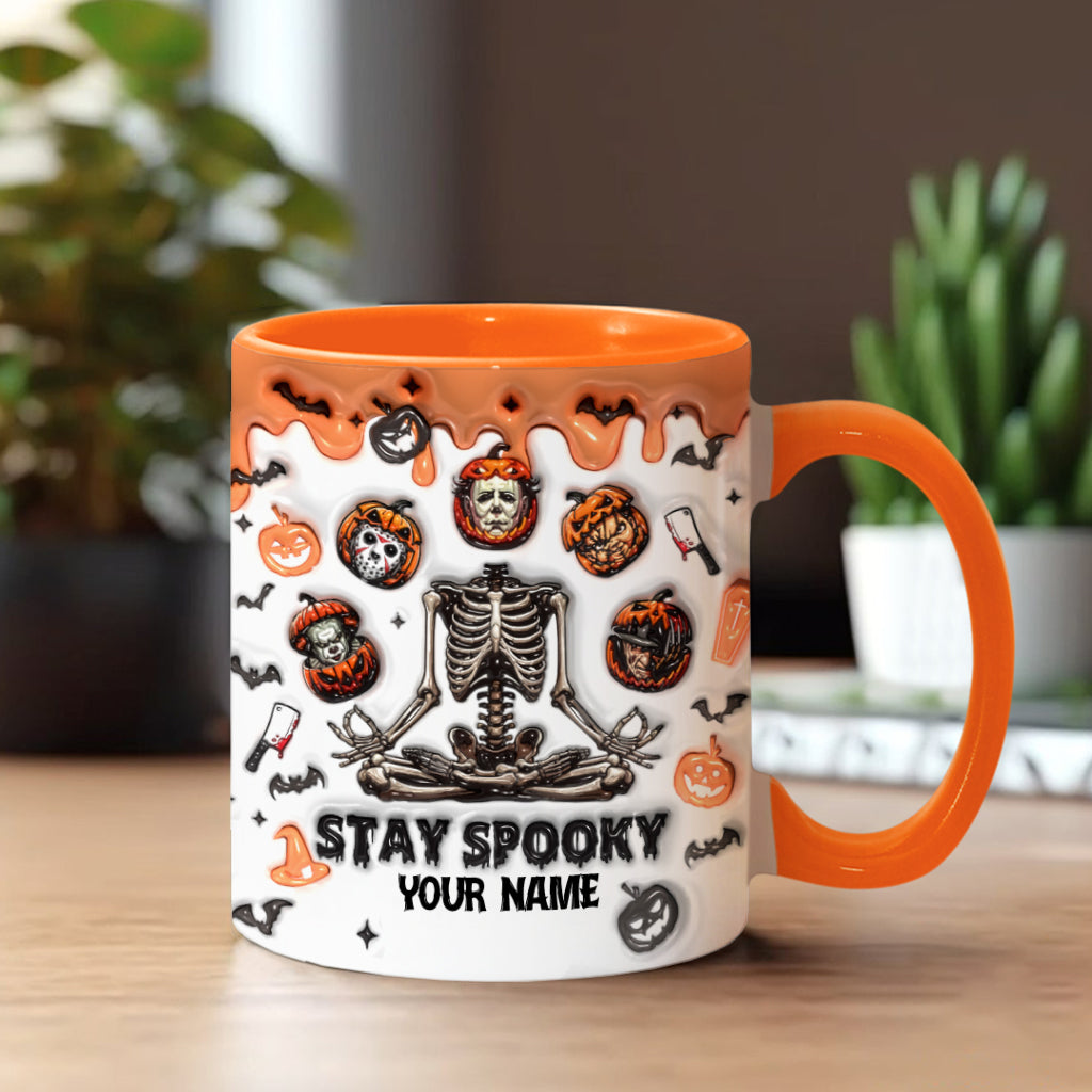 Personalized Stay Spooky Accent Mug Custom Name Gift