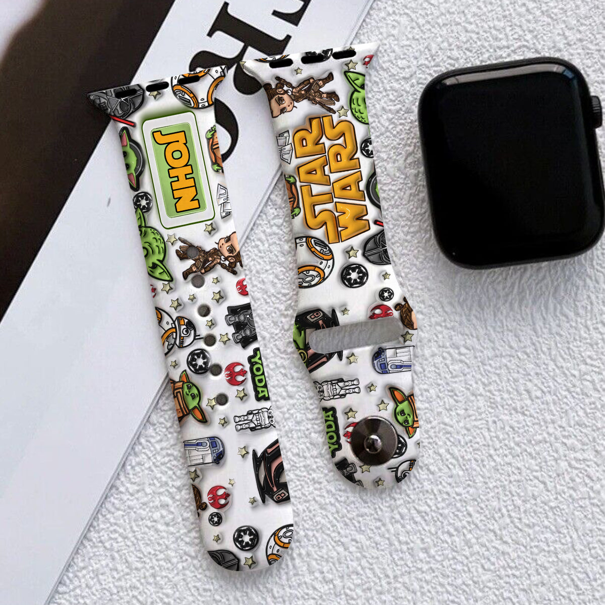 Personalized Star Wars Apple Watch Band Custom Name Gift