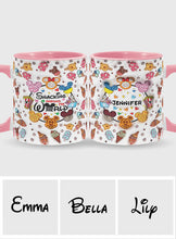 Load image into Gallery viewer, Personalized Snacking Around the World Accent Mug Gift for Mom
