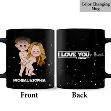 Load image into Gallery viewer, Personalized Black Coffee Mug Custom Couple Names Gift Idea
