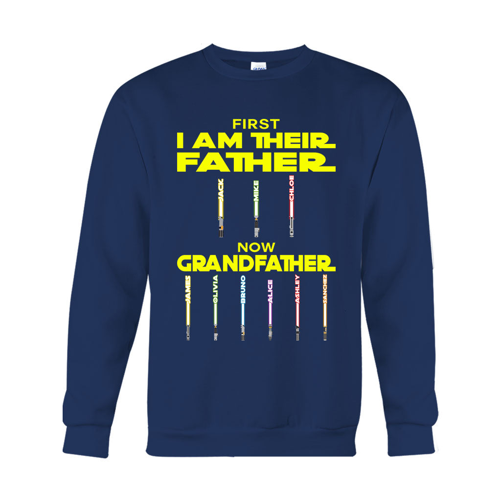 Personalized Star Wars Father Grandfather T-Shirt & Hoodie Gift