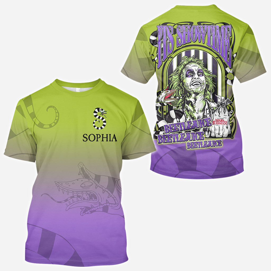 Personalized Beetlejuice All Over Shirt Gift for Halloween