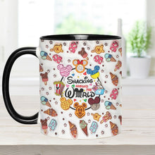 Load image into Gallery viewer, Personalized Snacking Around the World Accent Mug Gift for Mom
