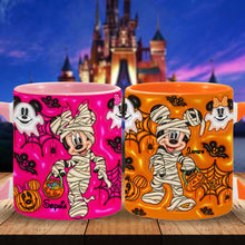 Load image into Gallery viewer, Personalized Halloween Accent Mug for Kids Custom Names
