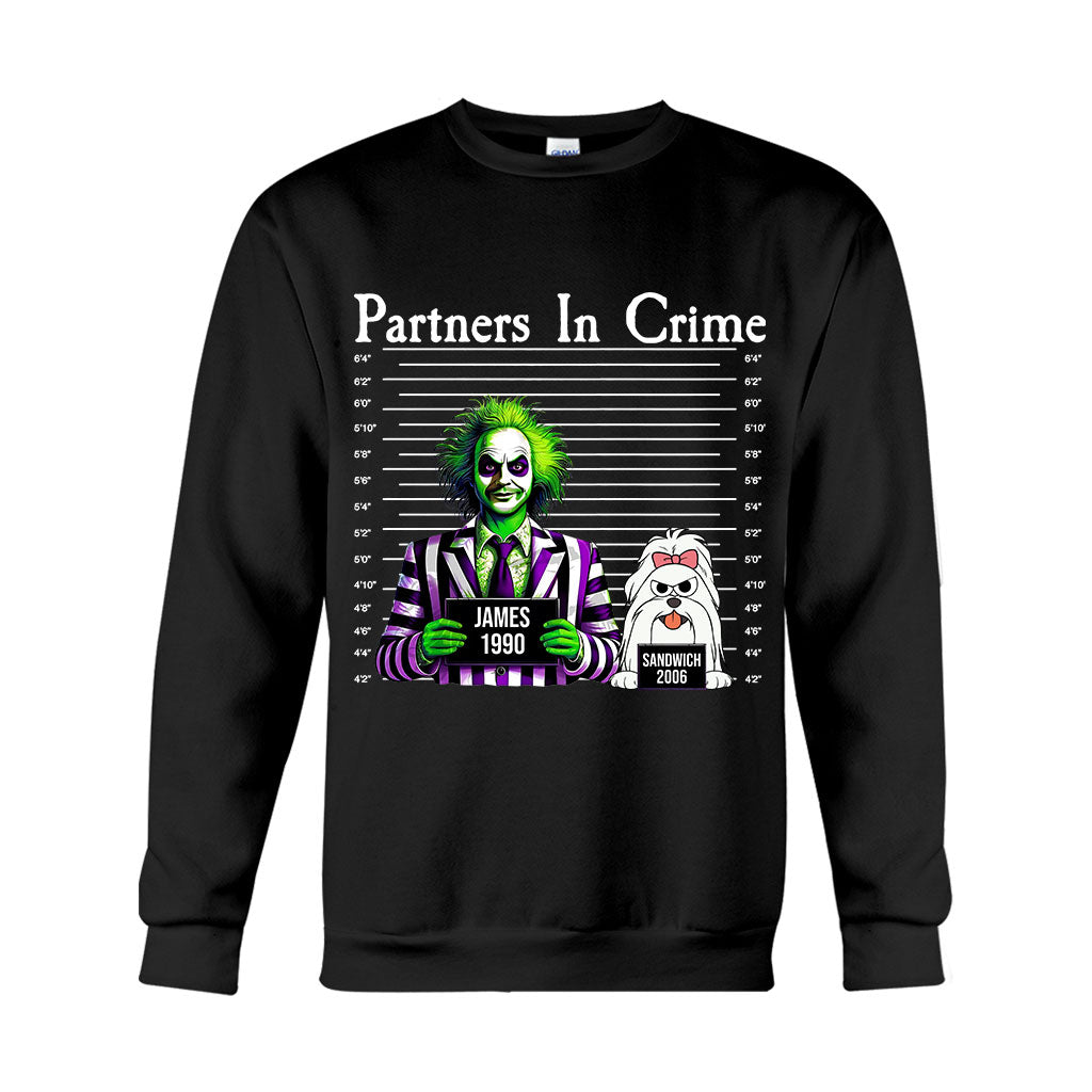 Personalized Partners In Crime T-shirt & Hoodie for Mom/Dad
