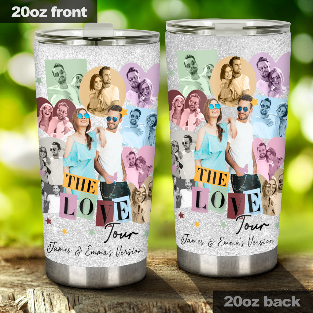 Personalized Couple Tumbler Custom Photo Gift for Anniversary