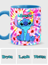 Load image into Gallery viewer, Personalized Tie Dye Accent Mug with Name for Birthday or Christmas
