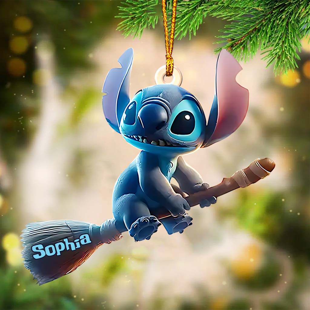 Personalized Ohana Custom Shaped Ornament for Halloween | Unique Gift