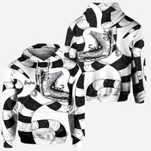 Load image into Gallery viewer, Personalized Beetlejuice Hoodie and Leggings Set for Halloween
