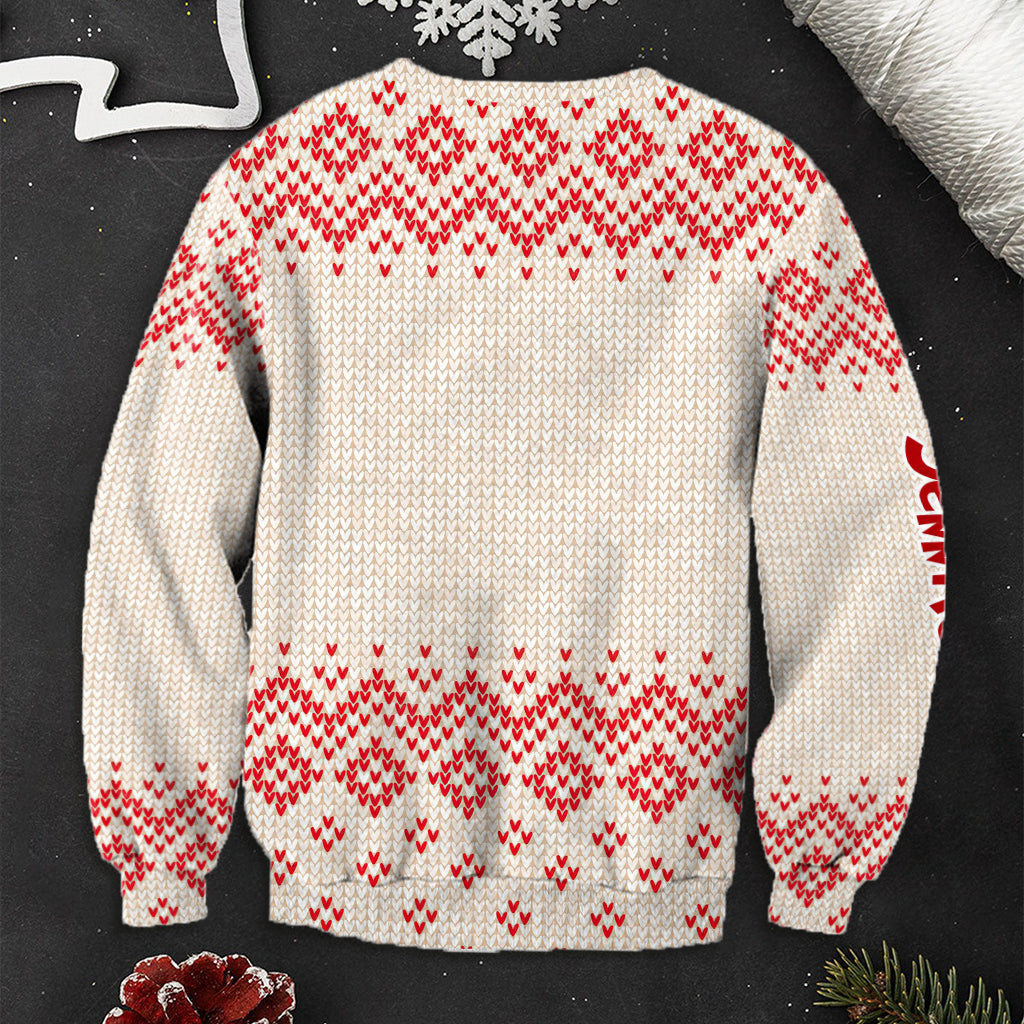 Personalized Nightmare Before Christmas Ugly Sweater for Christmas