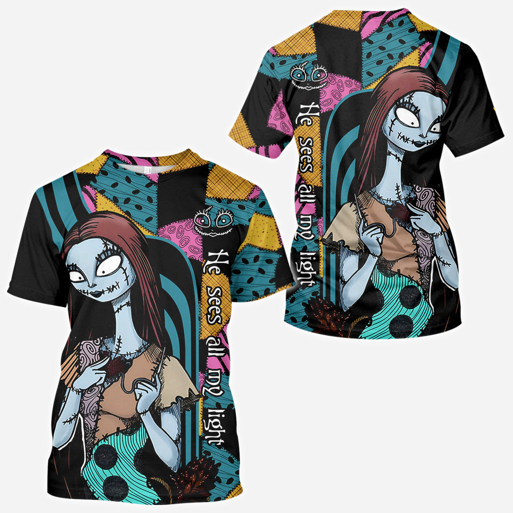 Personalized Nightmare Before Christmas All Over Shirt Custom Name Gift