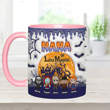 Load image into Gallery viewer, Personalized Halloween Mug for Grandma of Little Monsters
