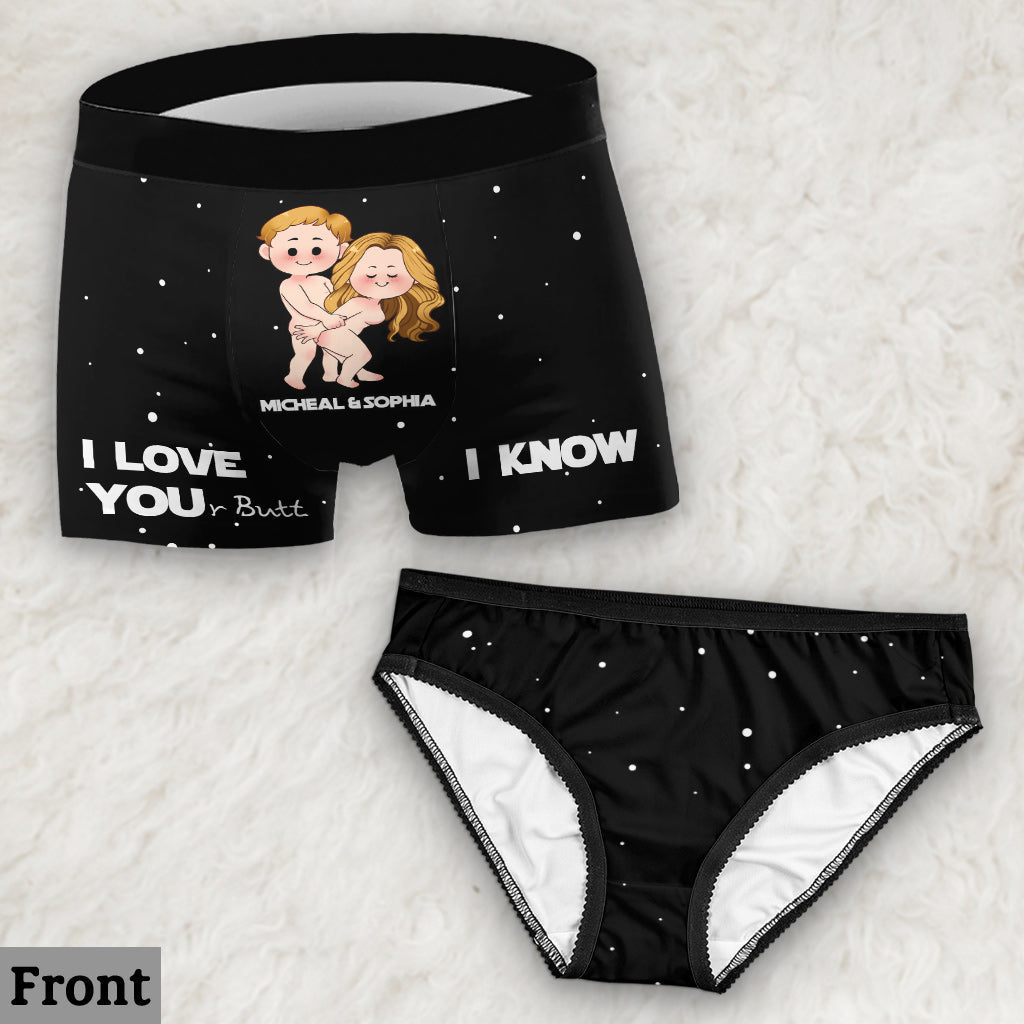 Personalized Couple Briefs & Boxers Funny Gift for Anniversary