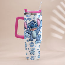 Load image into Gallery viewer, Personalized Ohana Tumbler with Handle Custom Design Gift
