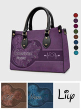 Load image into Gallery viewer, Personalized Mouse Ears Leather Handbag Custom Name Gift for Grandma
