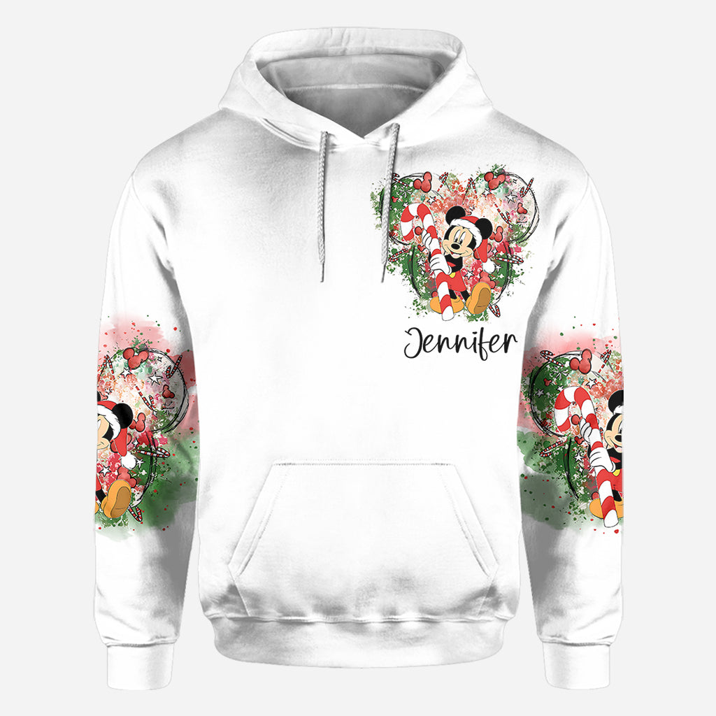 Personalized Merry Christmas All Over Shirt for Women | Perfect Holiday Gift